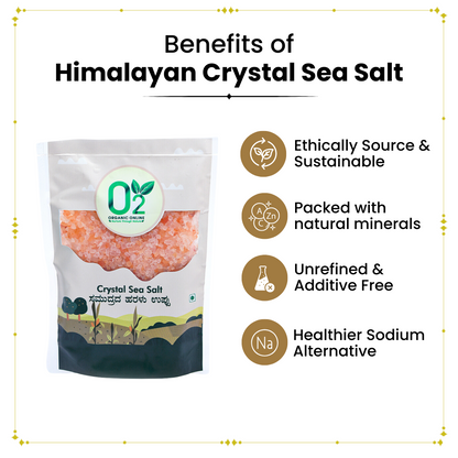 Himalayan pink salt crystal