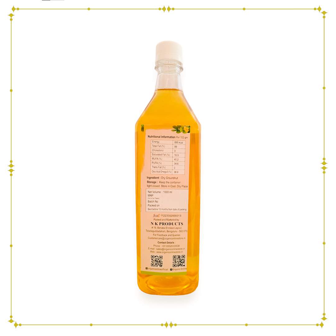 Cold Pressed Groundnut Oil