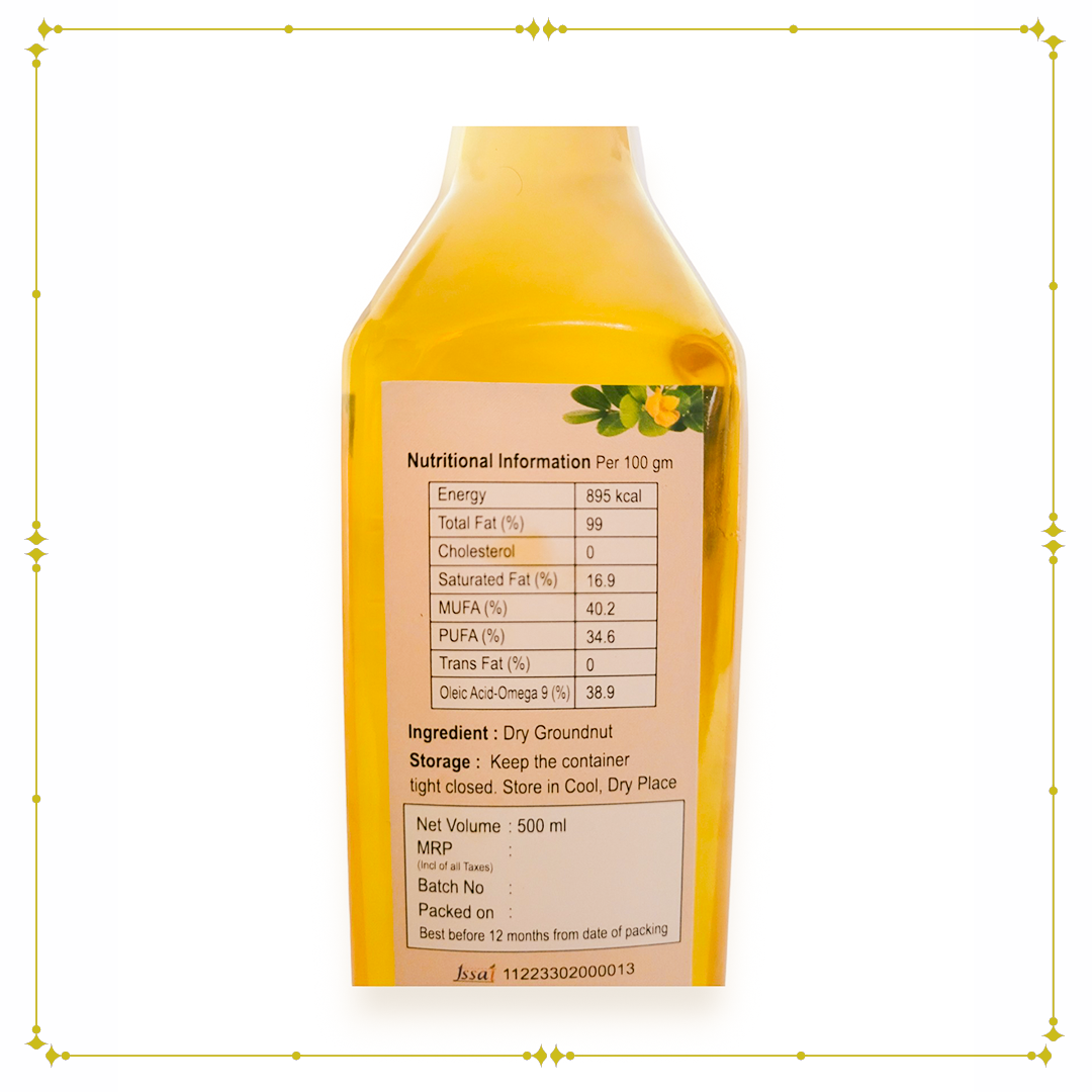 Cold Pressed Groundnut Oil